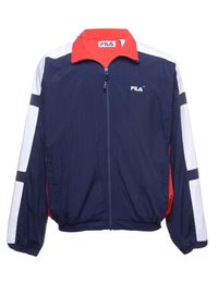 Men's Fila 1990s Fila Nylon Jacket Blue, M | Beyond Retro - E00633856
