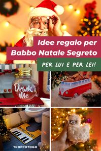 Se come ogni anno organizzi Babbo Natale Segreto con amici o colleghi, ecco tante idee regalo tra cui scegliere! #christmasgifts #secretsanta #giftideas #xmasgifts #xmasgiftsforhim #xmasgiftsforher