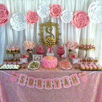 Pink and Gold Baby Shower Baby Shower Party Ideas | Photo 2 of 7 | Catch My Party