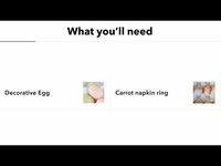 How to make an Easter placesetting - YouTube