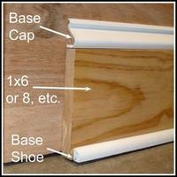 DIY: Chunky Baseboards On A Budget - this is such a clever economical way to get those wide, custom looking baseboards.