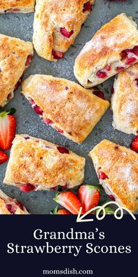 Looking for a great tasting, easy to make strawberry scones recipe? What about a way to use all those fresh strawberries you picked up from the farmer’s market? Nothing says “summertime” quite like this delicious berry scone.