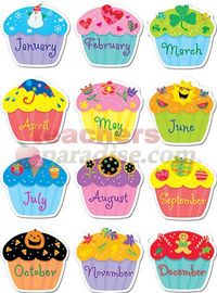 Mary Engelbreit Clip Art | Poppin Patterns Birthday Cupcakes Stickers from TeachersParadise.com ...