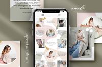 Amelie Instagram puzzle | CANVA by Studio Loire on @creativemarket