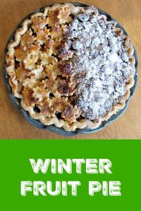 A two topping pie that satisfies both crust and crumb lovers. This apple/pear pie is a celebration of these two fruits of winter. via @BooksCooksLooks
