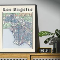 Vintage Los Angeles City Map, brilliant prints to brighten up any room.
Local City Map designed. Keep exploring the World.
The Los Angles City map poster is printed in museum-quality made on thick and durable matte paper.
Each poster is giclée-printed on archival, acid-free paper that yields brilliant prints to brighten up any room.