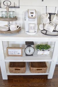 Personalized home coffee bar ideas