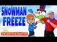 Snow Man Freeze Song ⛄️ Freeze Dance ⛄️ Winter Song for Kids ⛄️ Brain Breaks by The Learning Station - YouTube