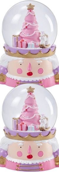 #pink #nutcracker #christmas #decorations #snowglobe #holidays #pastel Source:Wayfair