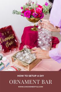 How to setup a DIY ornament bar