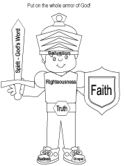 armor of god coloring book pages