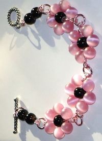 Blush Pale Pink Beaded Bracelet: