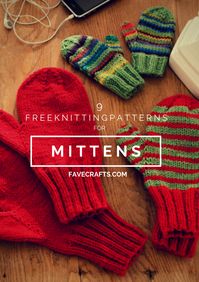 6 Free Knitting Patterns for Mittens | These are the perfect knitting patterns for winter! DIY mittens are just so cozy!