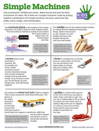 KIDS DISCOVER Simple Machines Lesson Sheet