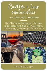10 idee per l'autunno su L'IsolaDiElisa: degustazioni, visite guidate, arte e tanto altro, dal nord d'Italia all'Australia. #vino #vigneti #cantine
