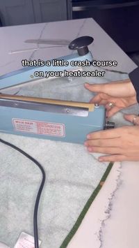 Mik & Cookies (Mik Nuzzi) on Instagram: "🔥 heat sealer 101 🔥 this is a heat sealer, also known as an impulse sealer! I use it to seal my cookies in cellophane bags to keep them fresh for longer 🪄 I’ve also had my heat sealer for almost 5 years now, she’s going strong. ⚡️ heat sealer is linked on my website under “cookier resources” when you purchase a heat sealer, it typically comes with spare parts to keep it in tip-top shape. here’s how to replace those parts on your heat sealer. if your