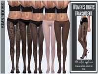 The Sims Resource - Women's tights translucent
