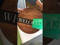 DIY Welcome Sign - Create a custom made welcome sign your guests will love - YouTube
