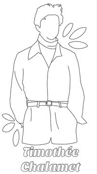 #timothèechalamet #timothée #callmebyyourname #ladybird #floral #coloring #coloringpages #popculture