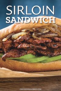 A fruity and spicy marinade gives deep flavor to the steak in this Marinated Sirloin Sandwich. Tantalize your taste buds with this incredible Beef Torta Al Pastor recipe. #bestangusbeef #certifiedangusbeef #beefrecipe #sirloin #sandwich #sirloinsandwich #lunch #dinner #easyrecipe