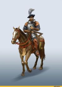 Warhammer Fantasy,Warhammer FB,фэндомы,warhammer,Игры,Империя,всадник,Empire (Wh FB),Empire Pistolier,Altdorf,Reikland,Mark of Chaos