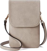 Product Dimension: Perfect design features with convenient front flap & safe zipper. With quality leather, lightweight, sleek profile & never going out of style, make it a great gift on significant date such as Mother's Day, Christmas,etc. BOSTANTEN Crossbody Phone Purse: This small crossbody bag is classic that always compliment your style sense! Triple pocket design for you has specific space and perfectly gets hands-free in daily!