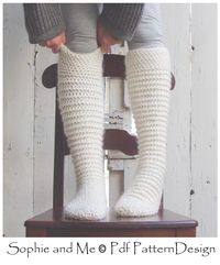 North Pole Socks. Extremely warm! Crochet, NOT knit!