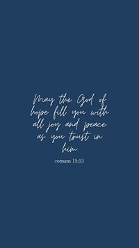 bible verse wallpaper; romans 15:13