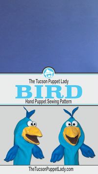 Want to make a puppet? The Tucson Puppet Lady sells the digital sewing pattern PDF you need. Create a cute bird hand puppet with movable mouth. Finished puppet is soft and washable when made from fleece and felt. Perfect for kids and adults. Use finished puppet for teaching, therapy, church ministry, story time or just to have fun! Visit our store to see all of the animal puppet patterns we have available. We also have patterns to make all types of person/people puppets!
