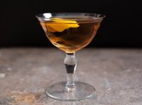 The Martinez cocktail may be a predecessor to the martini, but these drinks could hardly be less alike to the modern palate. The Martinez starts with equal parts gin and sweet vermouth, and this alone distinguishes it in two ways from the modern martini. You then add a teaspoon of maraschino liqueur and either Angostura or orange bitters.