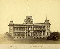 Lolani Palace shortly after construction