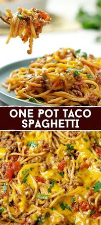 ONE POT TACO SPAGHETTI