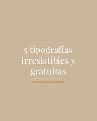 Aquí van 5 grandes fuentes para que las disfruten, las compartan y las usen en tus proyectos.