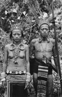 Borneo Indonesia, traditional wear.