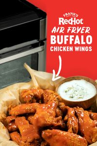 Air Fryer + Buffalo Chicken? Well, wing my bell. Check out this recipe for air fryer buffalo chicken wings that make the perfect game day snack or appetizer.