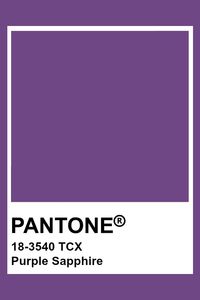 PANTONE 18-3540 TCX Purple Sapphire #pantone #color #purple