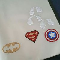 Superhero logos