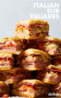 Italian Sub Squares Take This Classic Sandwich To The Next LevelDelish