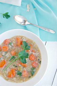 Chicken Vegetable Brown Rice Soup - The Kitchen McCabe