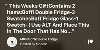 MDN Boffi Double Fridge | Modern on Patreon
