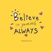 Believe in Yourself Always A5 Postcard – Rainbow Carousel
