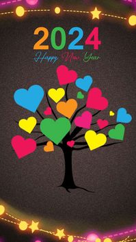 Love tree with happy new year Christmas photos & Pictures free download in wishes4birthday.