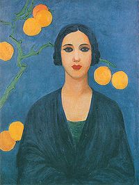Tarsila do Amaral (Brazilian, 1886 -1973) - Figure in blue, 1923