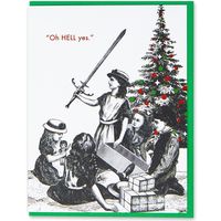 Christmas Oh Hell Yes Card - Holiday Cards l The Mincing Mockingbird – Always Fits