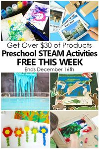 Free Preschool STEAM Bundle-Get your copy before December 16, 2018 #preschool #STEAM #kids #STEM #freeprintable #freebie