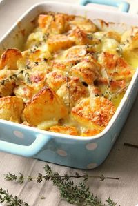 Tartiflette, an Italian comfort food. Potato, cheese, cream and sausage. Yep.