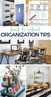 Back to School Organization Tips {to keep parents sane} | The Turquoise Home