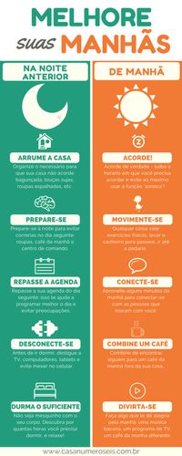 10 maneiras fáceis para melhorar suas manhãs.