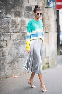 Giovanna Battaglia seen in the streets in Paris before the Valentino show during the Paris Fashion Week Spring/Summer 2017 on October 2 2016 in Paris...