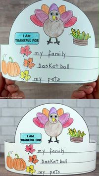 Use the I Am Thankful For headband for Thanksgiving. Preschoolers, kindergartners and older kids can color and write things they are grateful for. #iamthankfulfor #iamathankfulfortemplate #iamthankfulforhat #iamthankfulforprintable #thanksgivingpaperhat #thanksgivingcraftsforkids